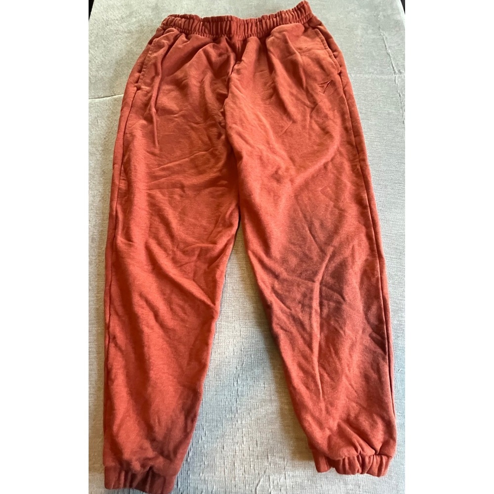 Gymshark Rest Day Joggers Rust Orange Cotton Blend Sweatpants Mens Medium